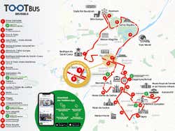 Arrêts du bus touristique de Bruxelles