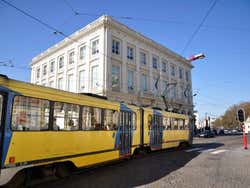 Tramway traversant Bruxelles
